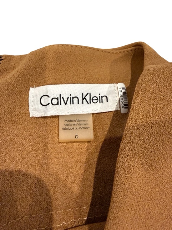 Calvin Klein Burnt Orange Midi Dress - Picture 4 of 10